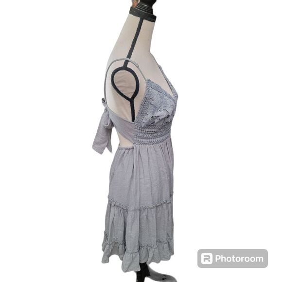 Love Tree Crocheted Layered Ruffled Summer Dress. Size M. - Picture 7 of 10